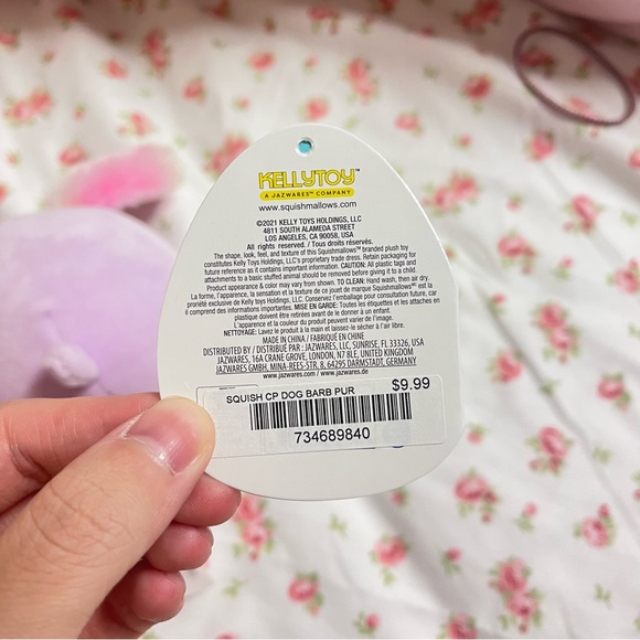 Barb the Dog/Puppy Squishmallow Clip 3.5" BNWT - Picture 2 of 7